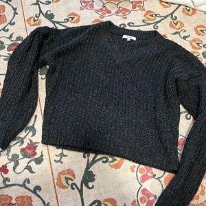 Madewell sweater pleated balloon sleeves